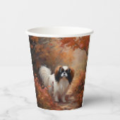 日本のチン紅葉秋インスパイア 紙コップ (正面)