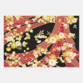日本のテーマパターン ラッピングペーパーシート (正面2)