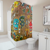 日本のテーマ シャワーカーテン (インサイチュ)
