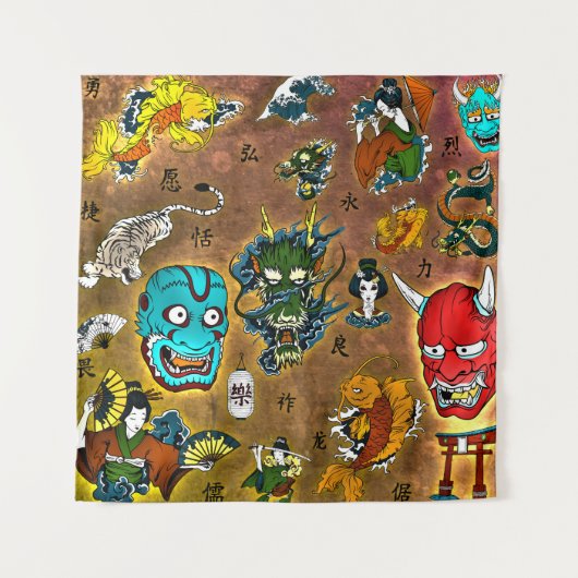 日本のテーマ タペストリー (正面)