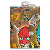 日本のテーマ フラスク (裏面)