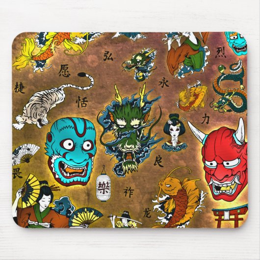 日本のテーマ マウスパッド (正面)