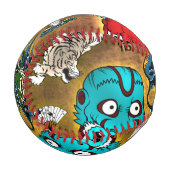 日本のテーマ 野球ボール (正面左)