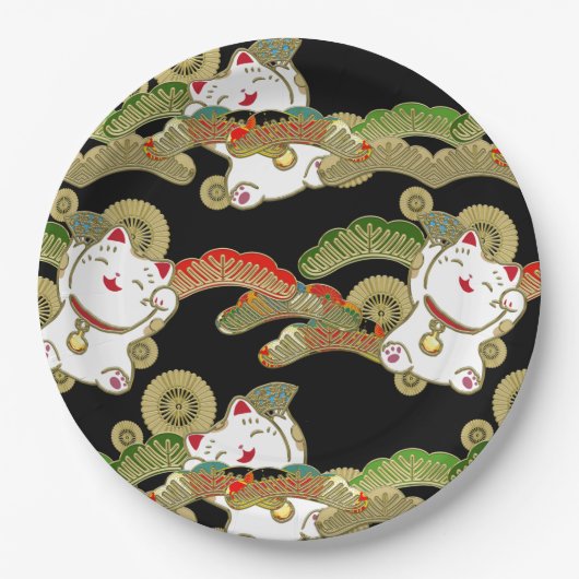 日本のデザインパーティー紙プレート ペーパープレート (正面)