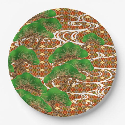 日本のデザインパーティー紙プレート ペーパープレート (正面)