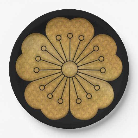 日本のデザインパーティー紙プレート ペーパープレート (正面)