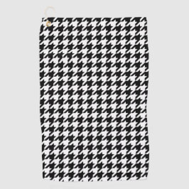 日本のデザイン3-千鳥-白黒 ゴルフタオル