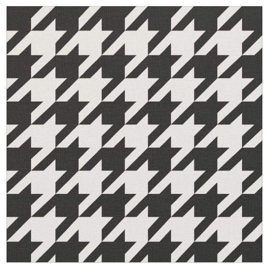 日本のデザイン3-千鳥-白黒 ファブリック (クローズアップ)