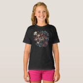 日本のトラの精神 - 力と優雅さ Tシャツ (正面フル)