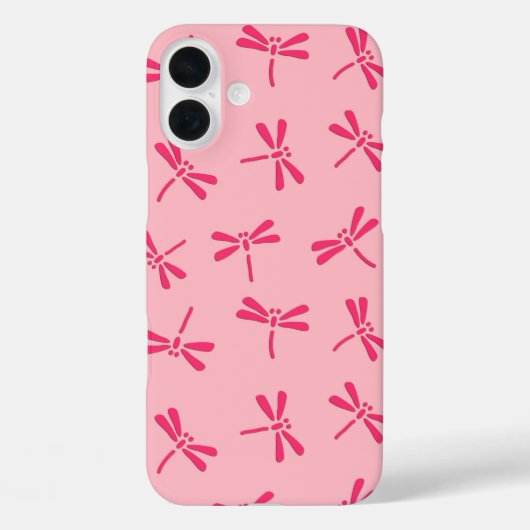 日本のトンボ模様、淡い珊瑚色ピンク Case-Mate iPhoneケース (裏面)