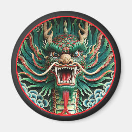 日本のドラゴンと神道仏教の伝統 マグネット