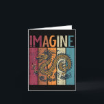 日本のドラゴンを想像する レトロ ファンタジー 神話の男性 カード<br><div class="desc">日本のドラゴンを想像する レトロ ファンタジー 神話の男性 女性 子供</div>