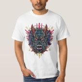 日本のドラゴンストリートウェアTシャツ Tシャツ (正面)