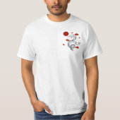 日本のドラゴン風グラフィックTシャツ Tシャツ (正面)