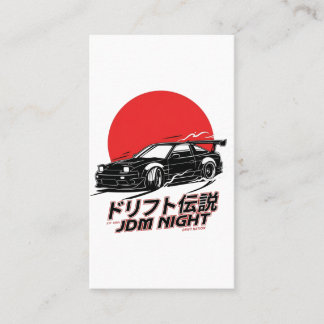 日本のドリフトカルチャーストリートレーシングの雰囲気 名刺