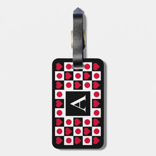 日本のパーソナライズされたカスタム旗 ラゲッジタグ (裏面縦)