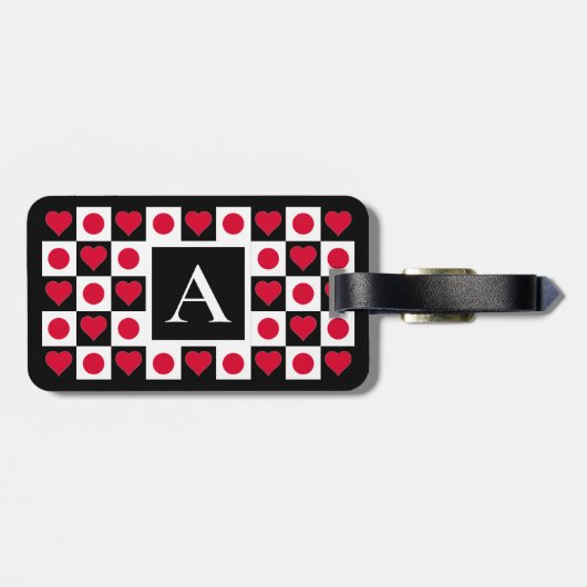 日本のパーソナライズされたカスタム旗 ラゲッジタグ (裏面横)