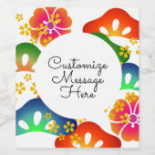 日本のパーティーテーマ001 ワインラベル (シングルラベル)