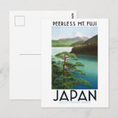 日本のビンテージポストカード 富士山 ポストカード (正面/裏面)