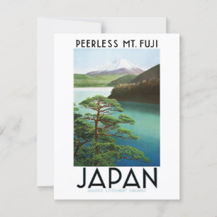 日本のビンテージポストカード 富士山 ポストカード