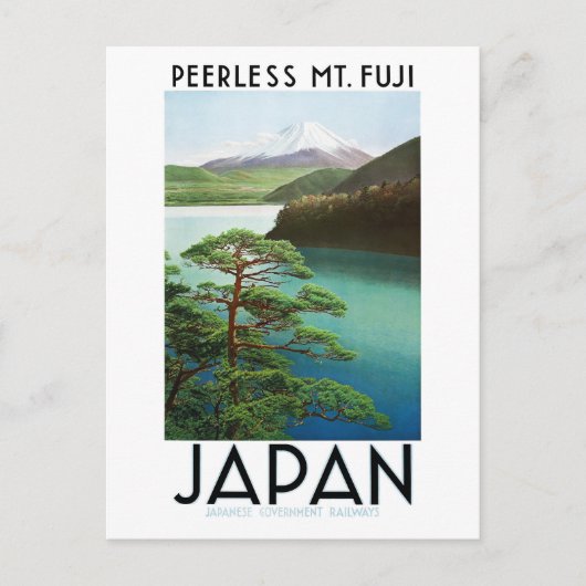 日本のビンテージポストカード 富士山 ポストカード (正面)