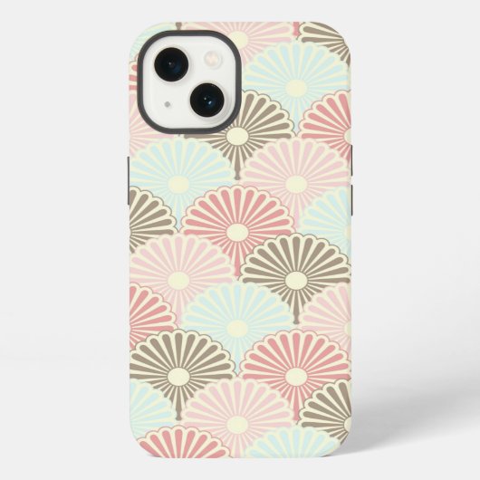 日本のビンテージ パターン iPhoneケース (裏面)