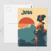 日本のビンテージ ポストカード (正面/裏面)