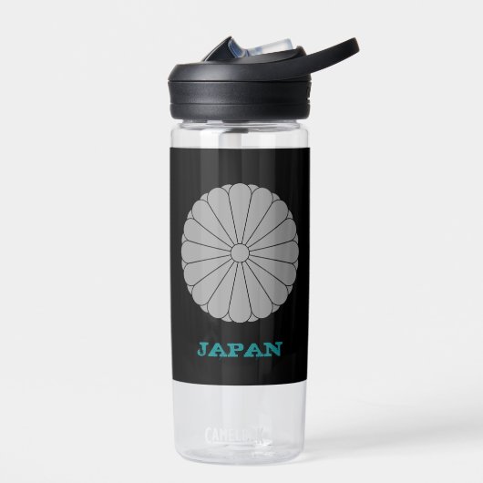 日本のフィットネス日本のと紋章 ウォーターボトル (左面)