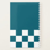 日本のフェスティバルランタンとイニシャル プランナー手帳 (裏面)