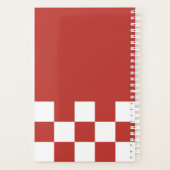 日本のフェスティバルランタン及び格子模様 プランナー手帳 (裏面)