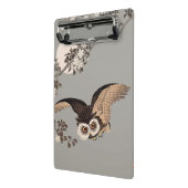 日本のフクロウの夜の木の切り飛んでいるの夜 ミニクリップボード (アングル2)