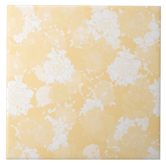 日本のフローラオレンジ色。 タイル (正面)