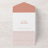 日本のフローラ手描き誕生日招待状 オールインワン招待状 (外側)