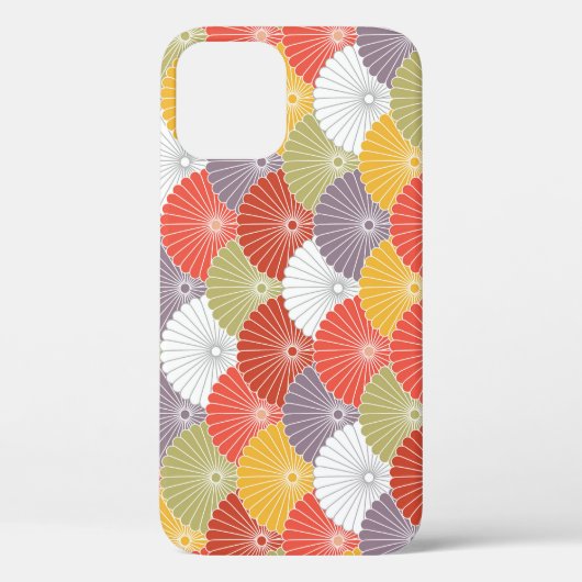 日本のフローラ波:カラフルヴィンテージ Case-Mate iPhoneケース (裏面)