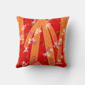 日本のフローラ着物柄春 クッション (裏面)