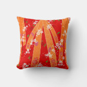 日本のフローラ着物柄春 クッション (正面)