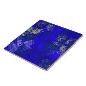 日本のフローラ青 タイル (側面)