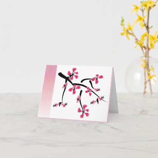 日本のフローラ カード (黄色い花)