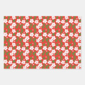日本のフローラ ラッピングペーパーシート (正面)