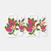 日本のプリントデザイン – 着物パターン フェイバーボックス (折り畳みなし)