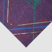 日本のプリントパープルティッシュペーパー幾何学模様 薄葉紙 (詳細)