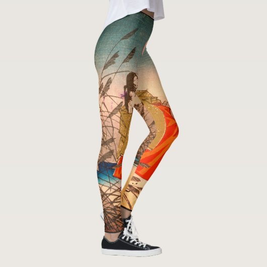 日本のプリントレギンス レギンス (右)