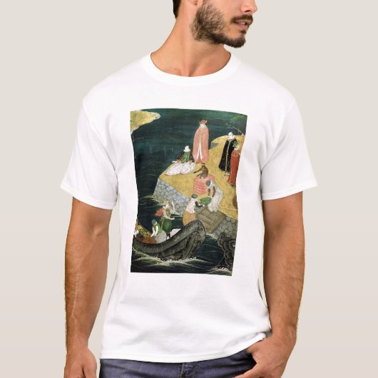 日本のポルトガル人の到着 Tシャツ (正面)