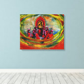 日本のミュージシャン キャンバスプリント (インサイチュ (ウッドフロア))