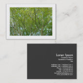 日本のメープル縁ど型 名刺 (正面/裏面)