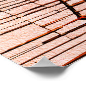 日本のモダンインスパイア果実のシルエット ポスター (角)