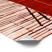 日本のモダンインスパイア果実のシルエット ポスター (コーナー)