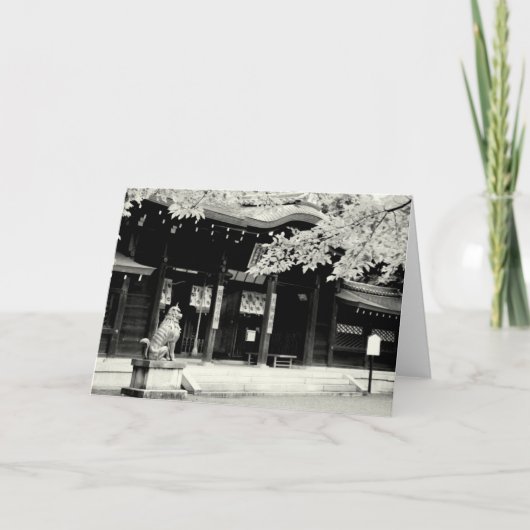 日本のモノクロ カード (正面)