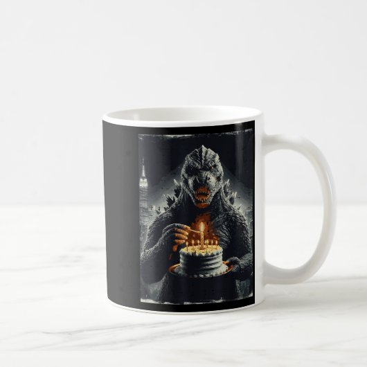 日本のモンスター誕生日ケーキ 楽しいパーティー 女性 コーヒーマグカップ (右)