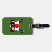 日本のラクロスラゲッジタグテンプレート ラゲッジタグ (正面横)